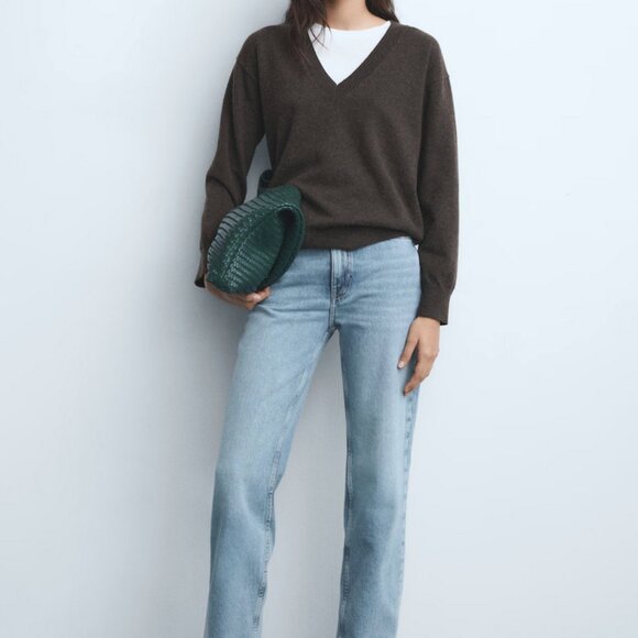 Mango Matilda Light Wash Straight Mid-Rise Jeans Size 2 - Picture 2 of 12